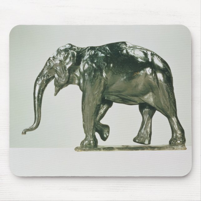 Weißer Elefant Mousepad (Vorne)