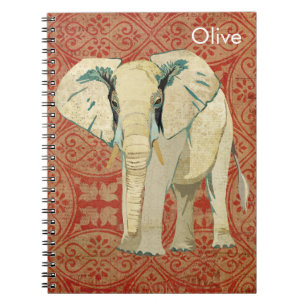 Weißer Elefant-Notizbuch Notizblock