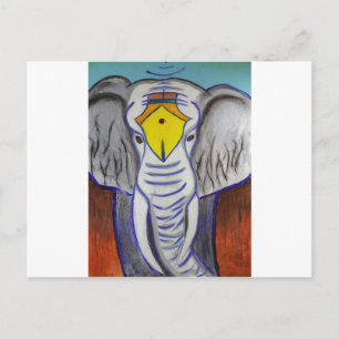 Weißer Elefant Postkarte