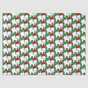 Weißer Elefant Santa Hut Tissue-Papier Seidenpapier