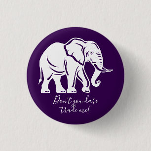 Weißer-Elefant-Scherzgeschenk Button
