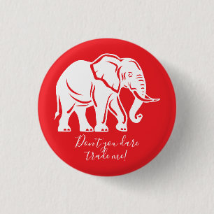 Weißer-Elefant-Scherzgeschenk Button
