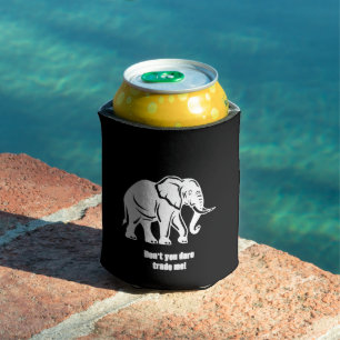 Weißer-Elefant-Scherzgeschenk Dosenkühler