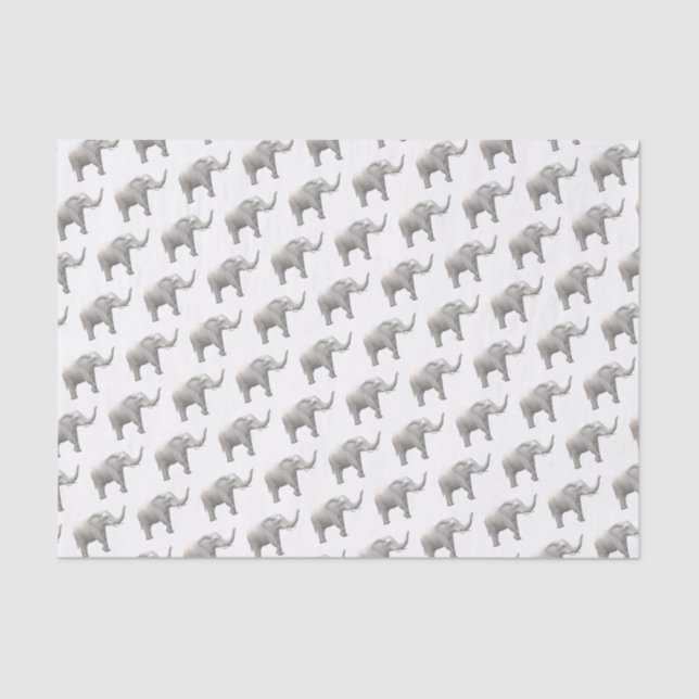 Weißer Elefant Seidenpapier (Vorderseite)