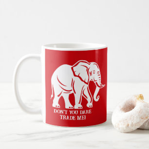 Weißer-Elefanten-Scherzgeschenk Kaffeetasse