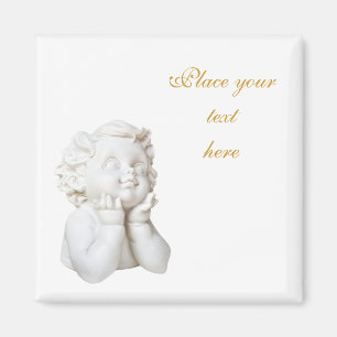 Weißer Engel Magnet