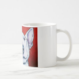 Weißer englischer Bullterrier Kaffeetasse