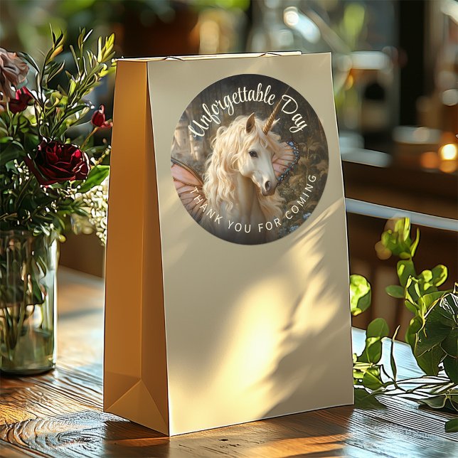 Weißer Fairy Pink Schmetterling Flügel Forest Unic Runder Aufkleber (Von Creator hochgeladen)