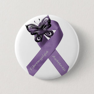 Weißer Fibromyalgia-Knopf Button