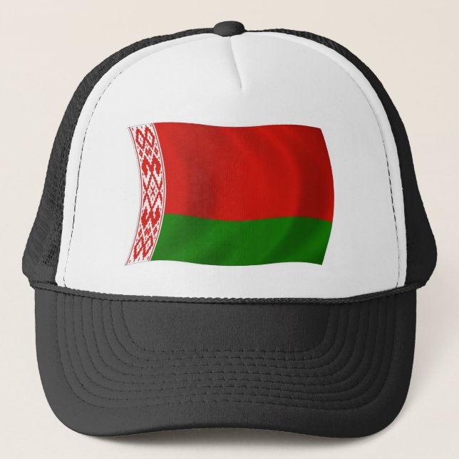 Weißer Flag Truckerkappe (Vorderseite)