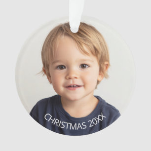Weißer Foto Ornament