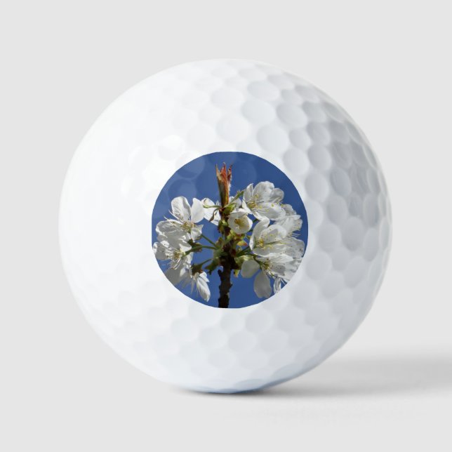 Weißer Frühlingsblut Golfball (Vorderseite)