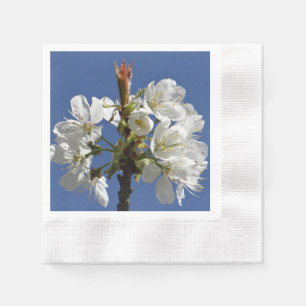 Weißer Frühlingsblut Serviette