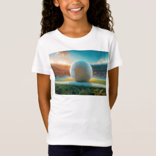 Weißer Fußball in der Arena T-Shirt