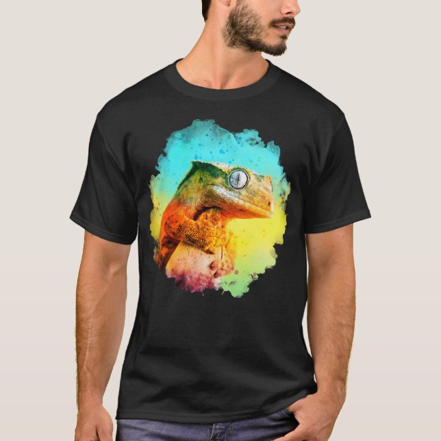 Weißer Gecko T-Shirt (Vorderseite)