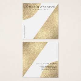 Weißer Glitzer Geo Heroring Display