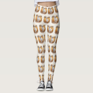 Weißer Golden Retriever Hund Leggings
