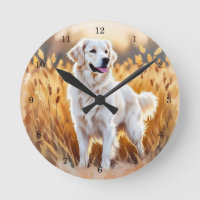 Weißer Golden Retriever Hund