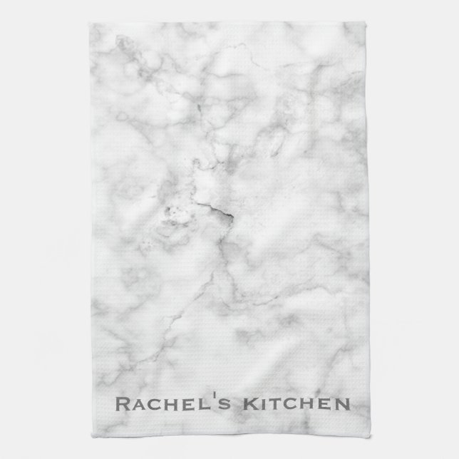 Weißer grauer Marmor Granit Handtücher Küche Handt (Vertikal)