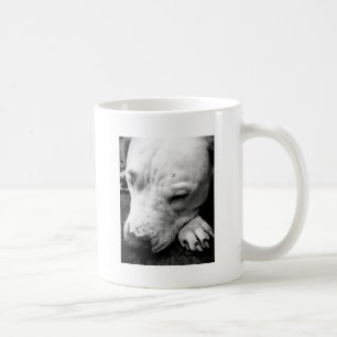 Weißer Grubenbull Kaffeetasse