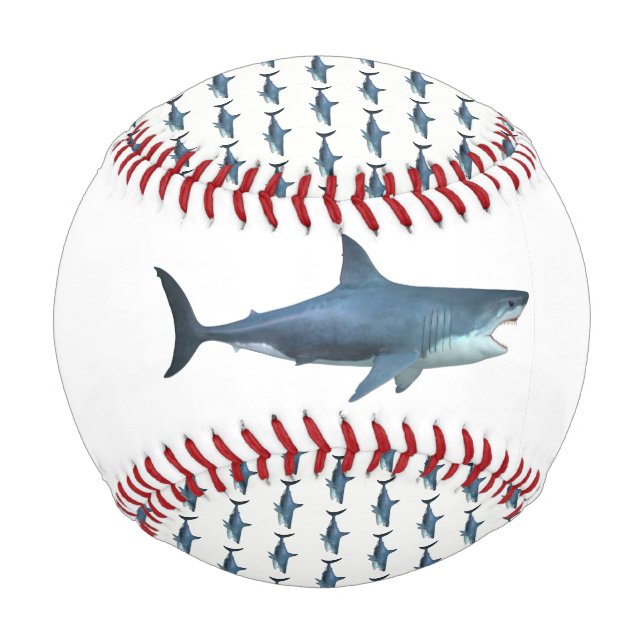 Weißer Hai Baseball (Rückseite)