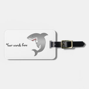 Weißer Hai Gepäckanhänger