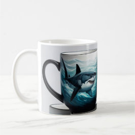 Weißer Hai Kaffeetasse