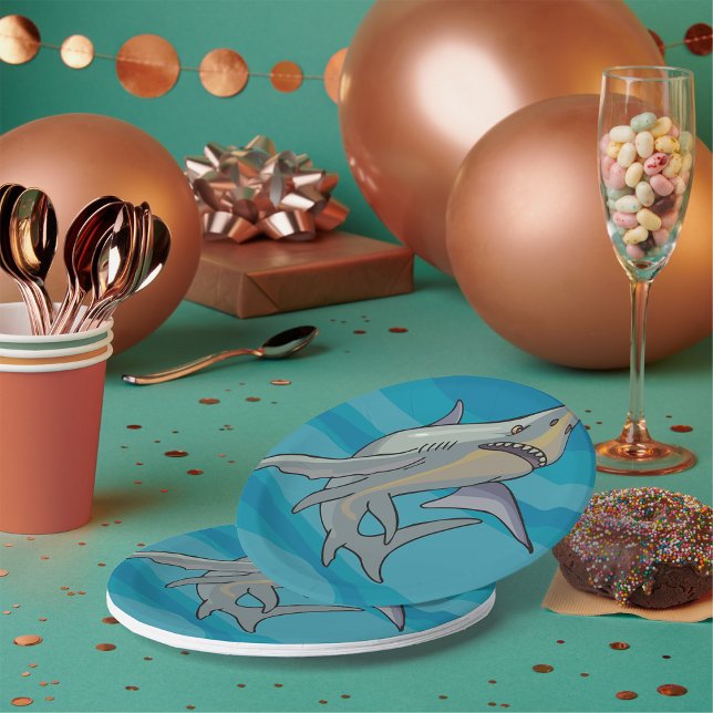 Weißer Hai Pappteller (Von Creator hochgeladen)