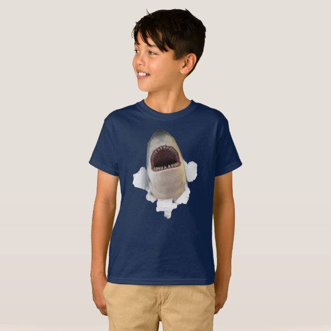 Weißer Hai T-Shirt (Vorne ganz)
