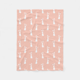Weißer Happy Ostergebäck Girly Pink Pastel Früh Fleecedecke