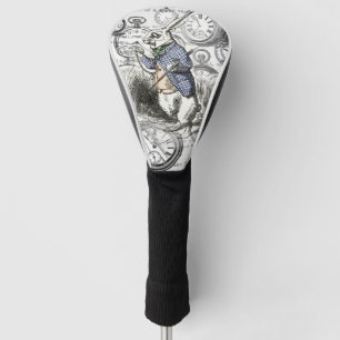 Weißer Hase Alice Wunderland Uhren Kunst Golf Headcover