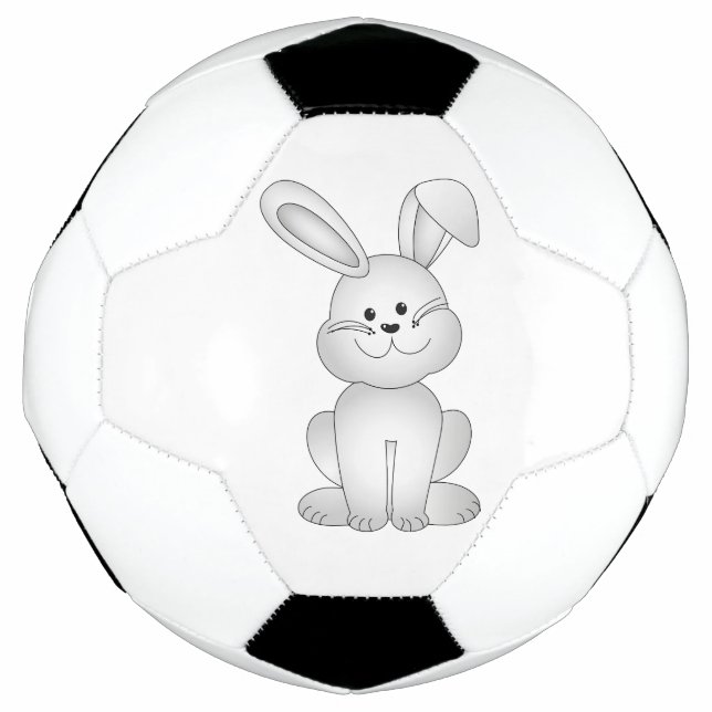 Weißer Hasen Fußball (Vorderseite)