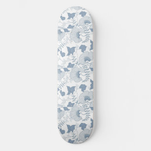 Weißer Hintergrund Delikatesse Blau Japanische Blu Skateboard