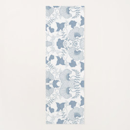 Weißer Hintergrund Delikatesse Blau Japanische Blu Yogamatte