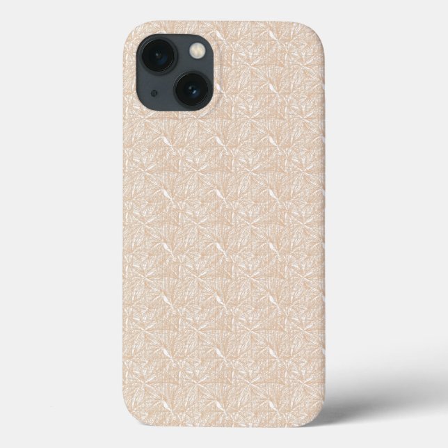 weißer Hintergrund mit einem Muster von Blätter Case-Mate iPhone Hülle (Rückseite)