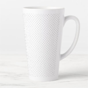 Weißer Hintergrund mit einem sich wiederholenden M Milchtasse