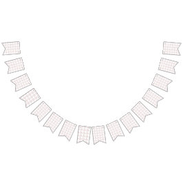 weißer Hintergrund mit rosa Blätter Wimpelkette