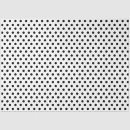 Weißer Hintergrund mit schwarzen Polka-Punkten Seidenpapier