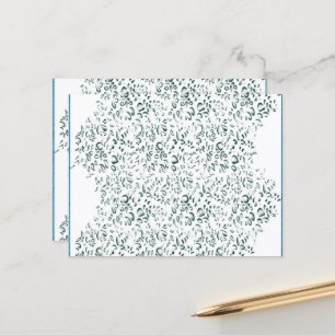 weißer Hintergrund mit vielen Wassertropfen Postkarte