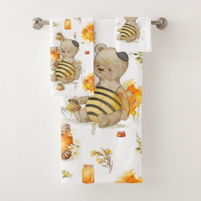 Weißer Honig Badhandtuch Set (Insitu)