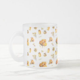 Weißer Honig Mattglastasse