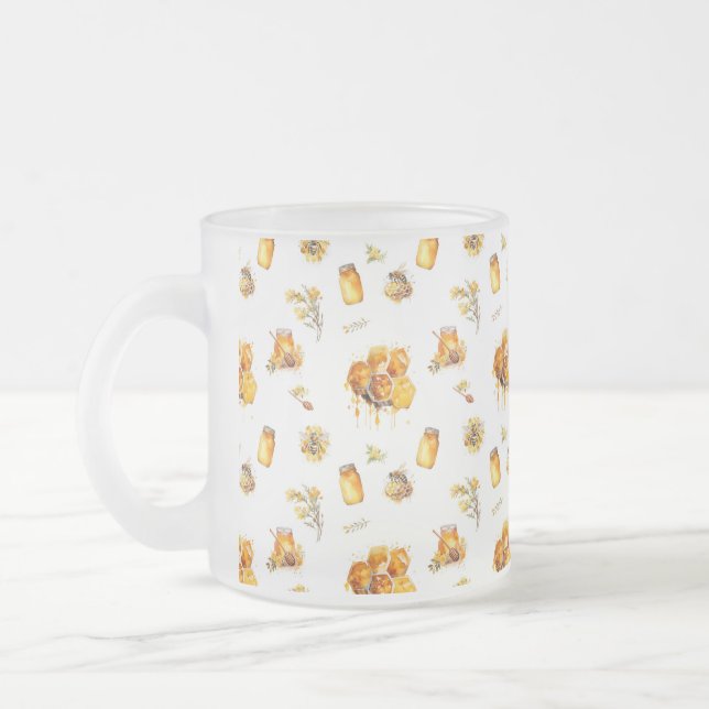 Weißer Honig Mattglastasse (Links)