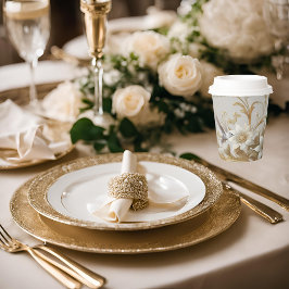 Weißer Hummingvogel Extravaganter Papiercup mit Le Pappbecher