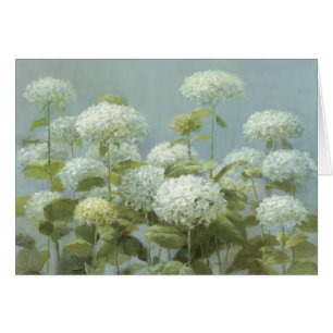 Weißer Hydrangea-Garten