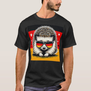 Weißer Igel mit Sonnenbrille Liebe T-Shirt