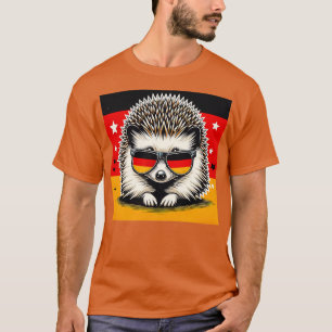 Weißer Igel mit Sonnenbrille Liebe T-Shirt