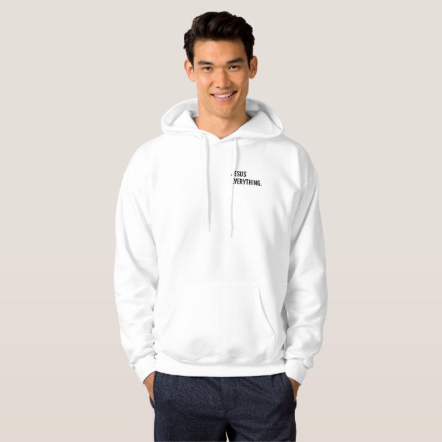 WEISSER JESUS ALLES Hoodie (Vorne ganz)
