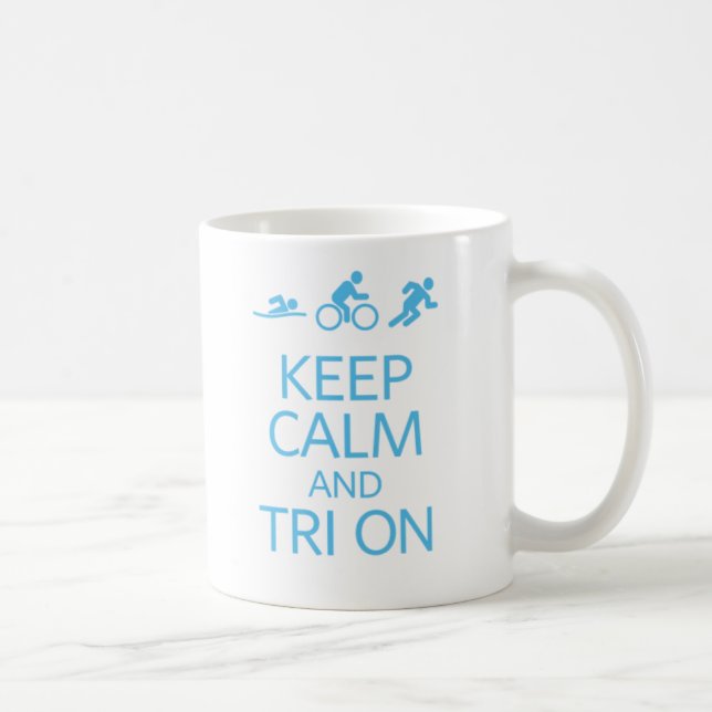 Weißer Kaffee-Tassetriathlon-Brians Hoffnung Kaffeetasse (Rechts)