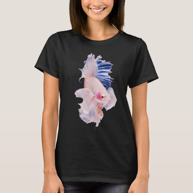 Weißer Kampffisch T-Shirt (Vorderseite)