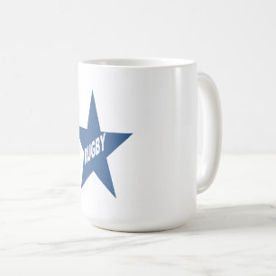 Weißer klassischer Mug ETOILE RUGBY Kaffeetasse